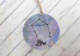 Wooden Circle Decoration - Star sign plaque - Virgo