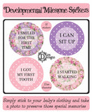 Developmental Journey Stickers - Bright Floral