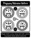Pregnancy Journey Stickers - Monochrome