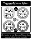 Pregnancy Journey Stickers - Monochrome